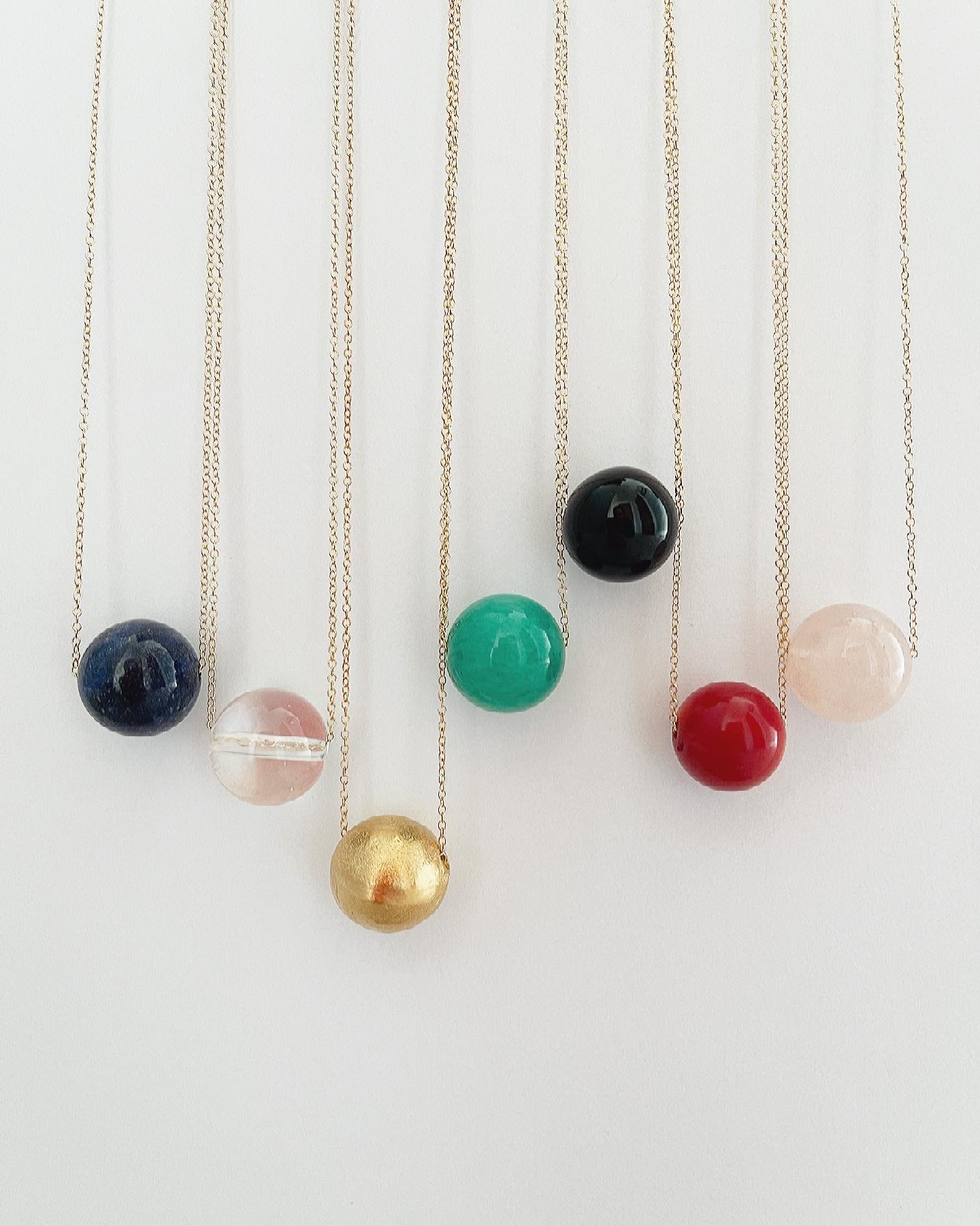Stone Orb Necklaces
