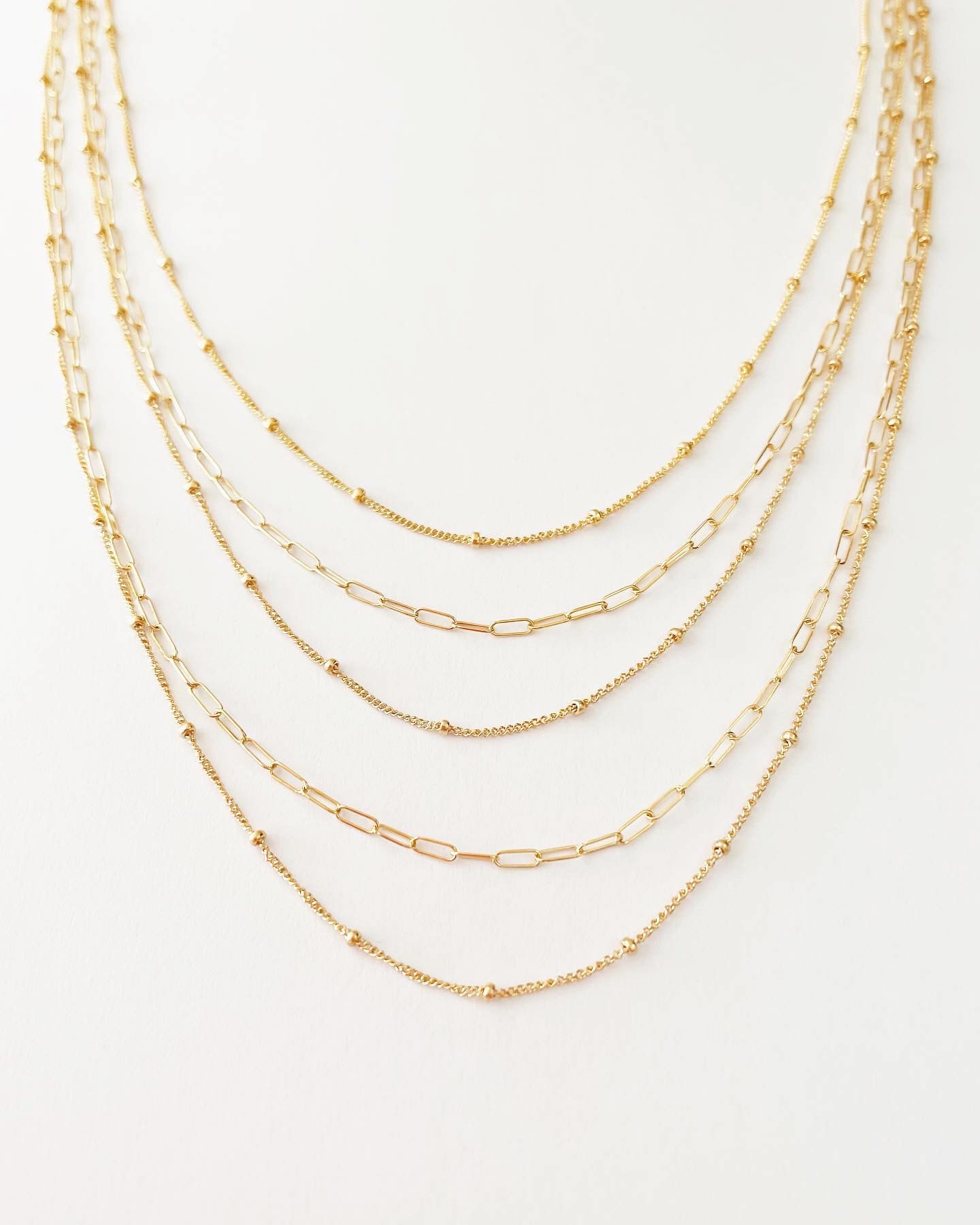 Buy Gorgeous Gold Look Multi Layer Chain Necklace Collections Buy Online